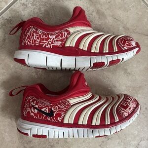 Nike Dynamo Free Red Sneakers Kids Size 11 C